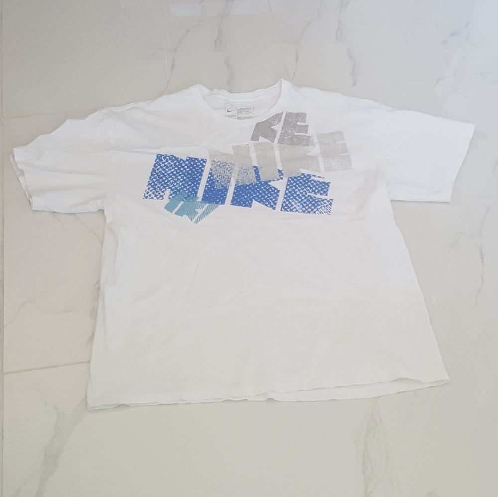 Nike White Logo Tee